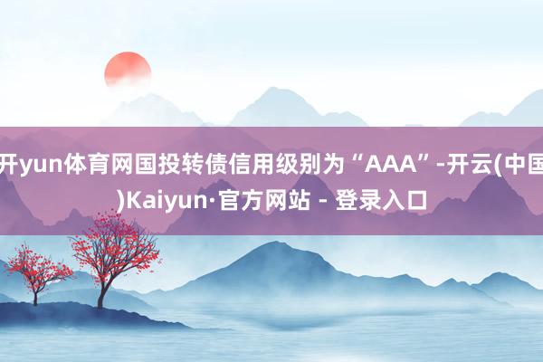 开yun体育网国投转债信用级别为“AAA”-开云(中国)Kaiyun·官方网站 - 登录入口