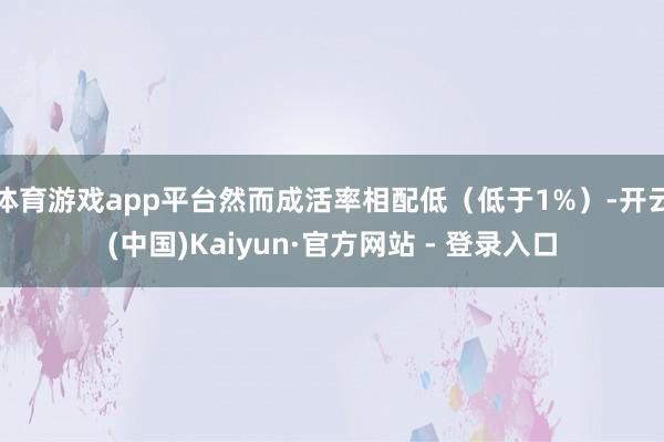 体育游戏app平台然而成活率相配低（低于1%）-开云(中国)Kaiyun·官方网站 - 登录入口
