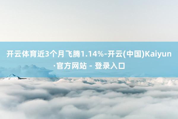 开云体育近3个月飞腾1.14%-开云(中国)Kaiyun·官方网站 - 登录入口