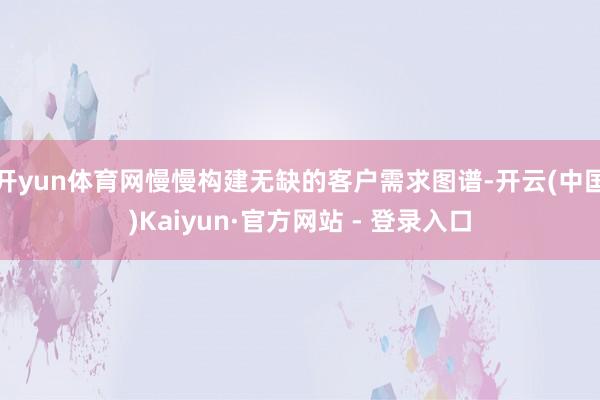 开yun体育网慢慢构建无缺的客户需求图谱-开云(中国)Kaiyun·官方网站 - 登录入口