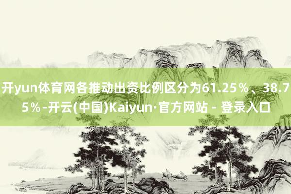 开yun体育网各推动出资比例区分为61.25％、38.75％-开云(中国)Kaiyun·官方网站 - 登录入口